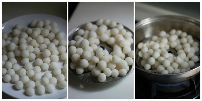 tamil-ammini-kozhukattai-recipe-with-rice-flour-steam - 7