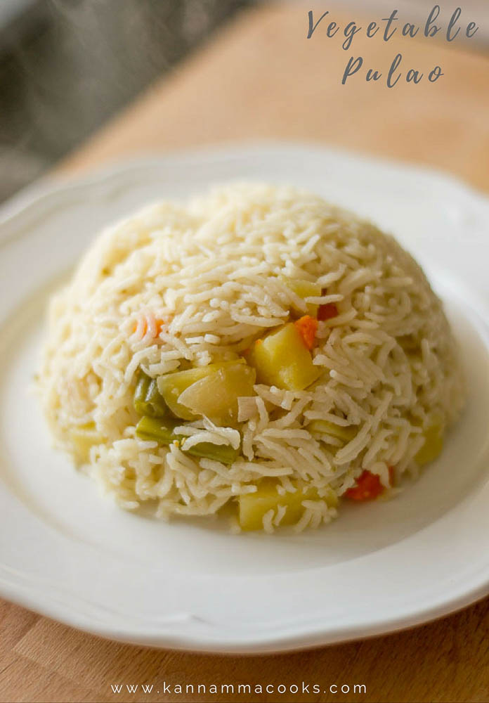 Vegetable Pulao Recipe, How to make Veg Pulao Kannamma Cooks