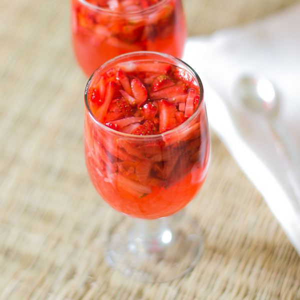 Chilled Strawberry and Lemongrass Soup