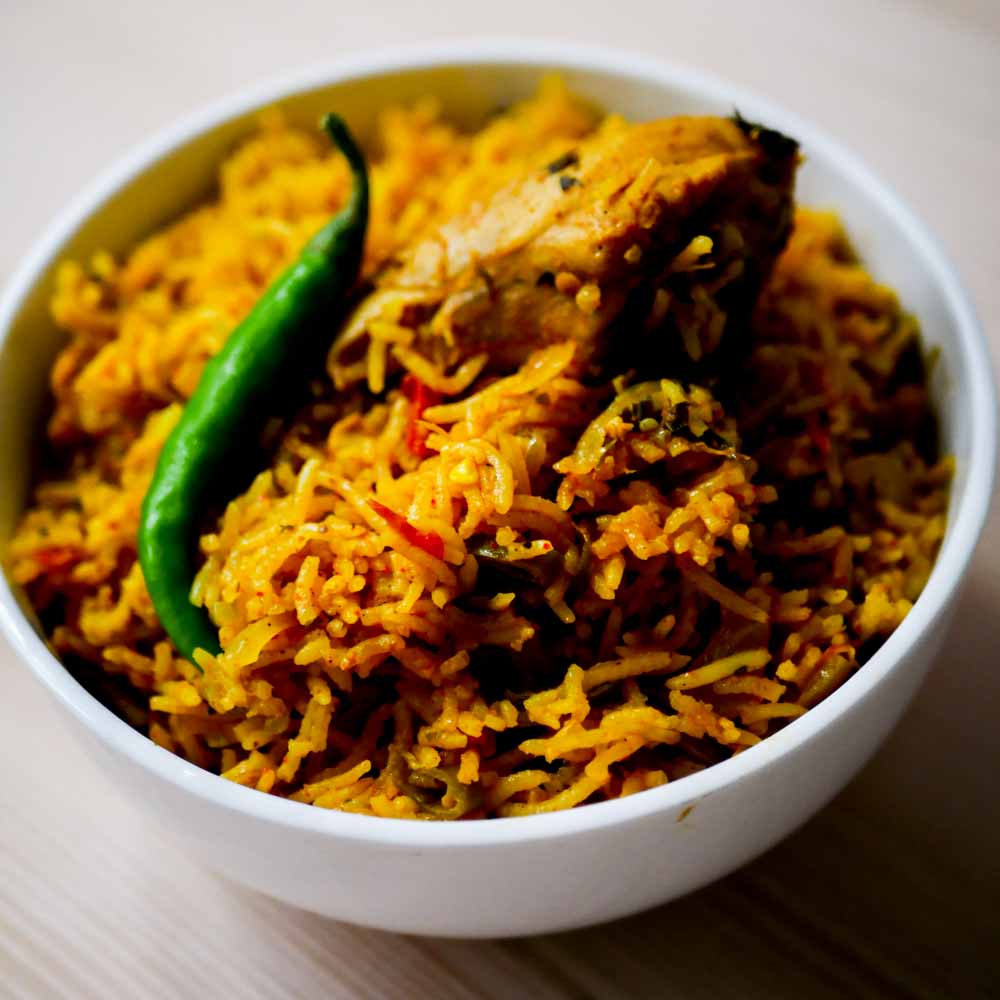 Easy Chicken Biryani Recipe - Bachelor friendly recipe