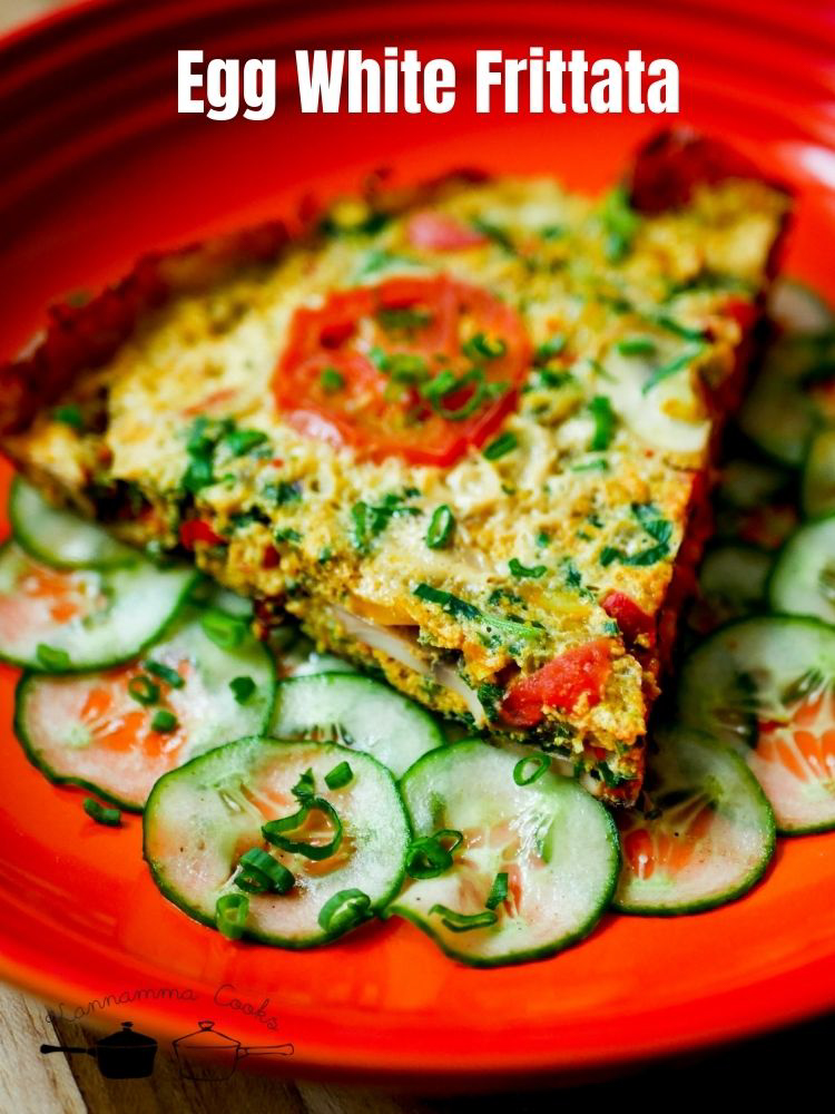 Egg White Frittata Stove Top Method Kannamma Cooks