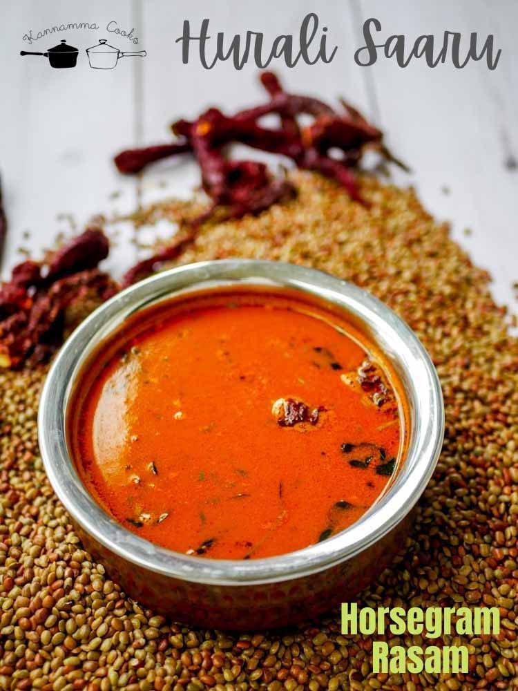 Karnataka style Hurali Saaru Horsegram Rasam