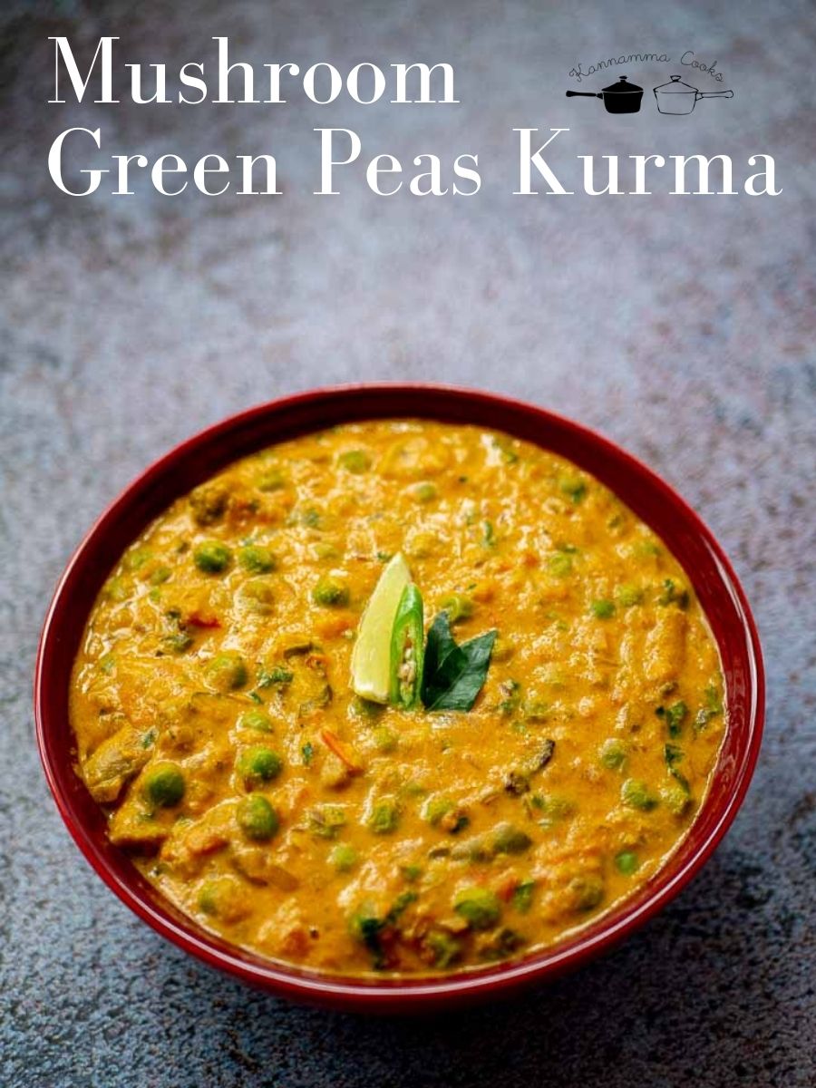 Mushroom Green Peas Kurma (1)