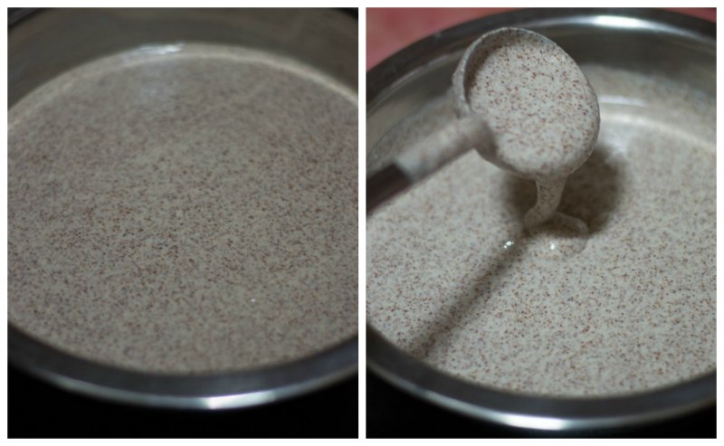 South-Indian-Fermented-Ragi-Dosa-batter-Recipe-after-eight-hours