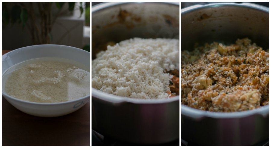 South-Indian-Tamilnadu-style-Spicy-Mushroom-biriyani-Kalan-masala-biryani-recipe-rice