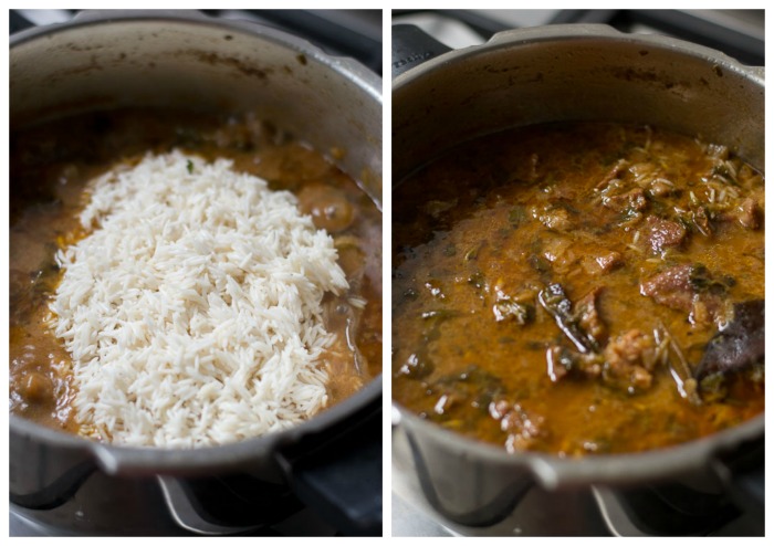 Tamil-style-mutton-biryani-rice