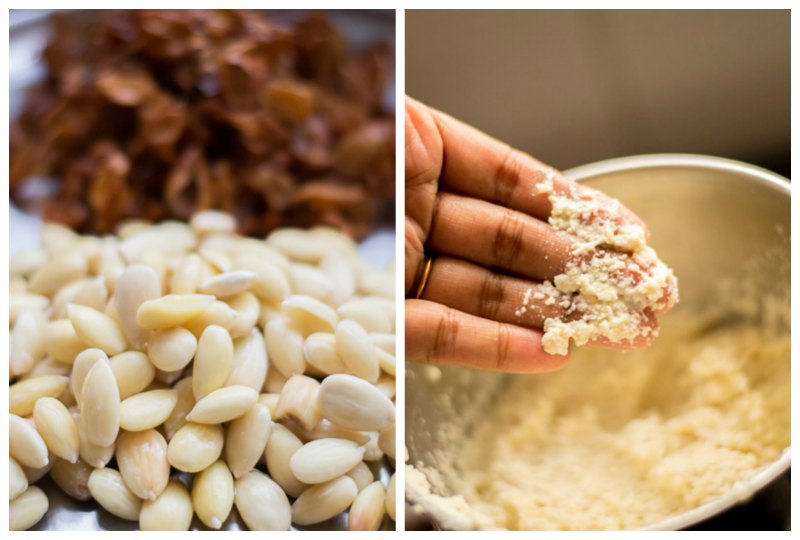 badam-halwa-step-by-step-recipe-grind-almonds