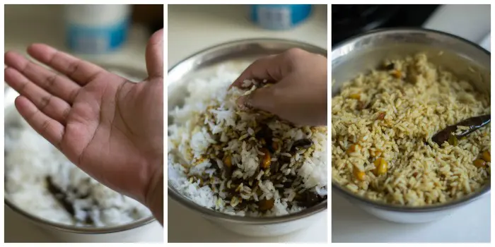iyengar-puliyodharai-pulikaachal-recipe-mix-with-hand