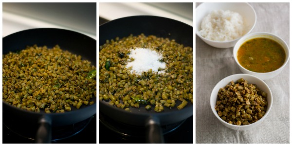 karamani-poriyal-long-beans-poriyal-recipe-tempering