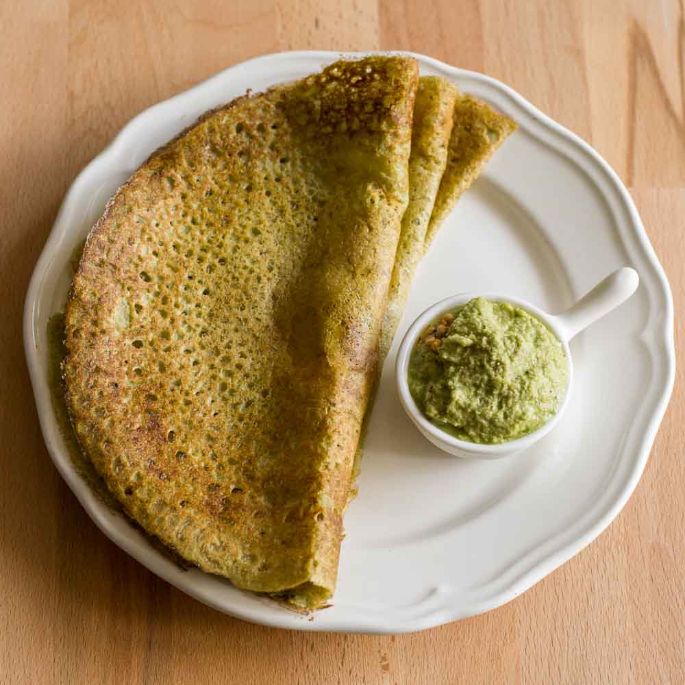 Pesarattu Recipe, Pesarattu Dosa, Moong Dal Dosa