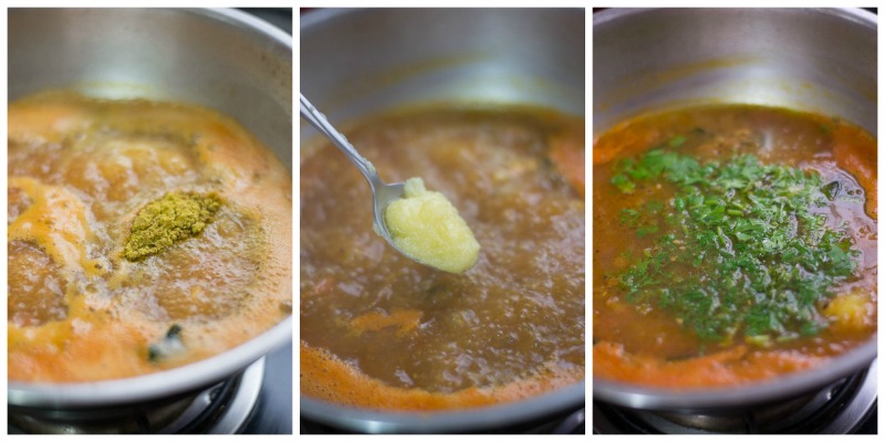 south-indian-Tomato-rasam-with-rasam-powder-garlic-tamil-recipe-seasoning