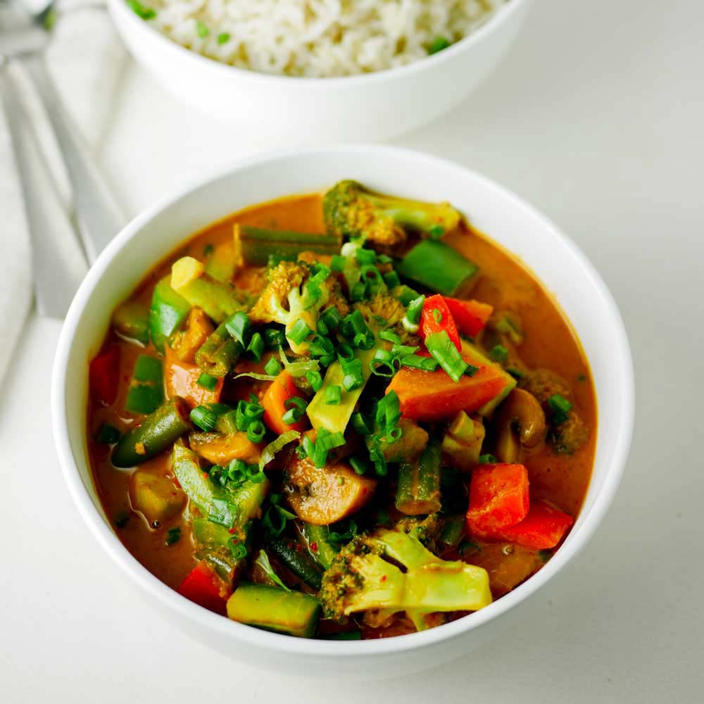 Thai Panang Curry - Vegan - Kannamma Cooks